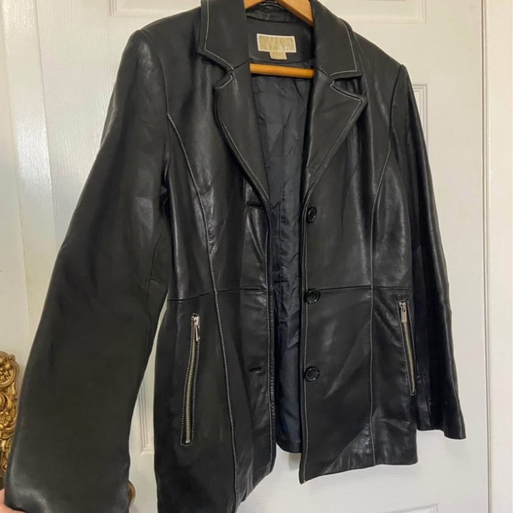 Michael Kors Black Leather Jacket